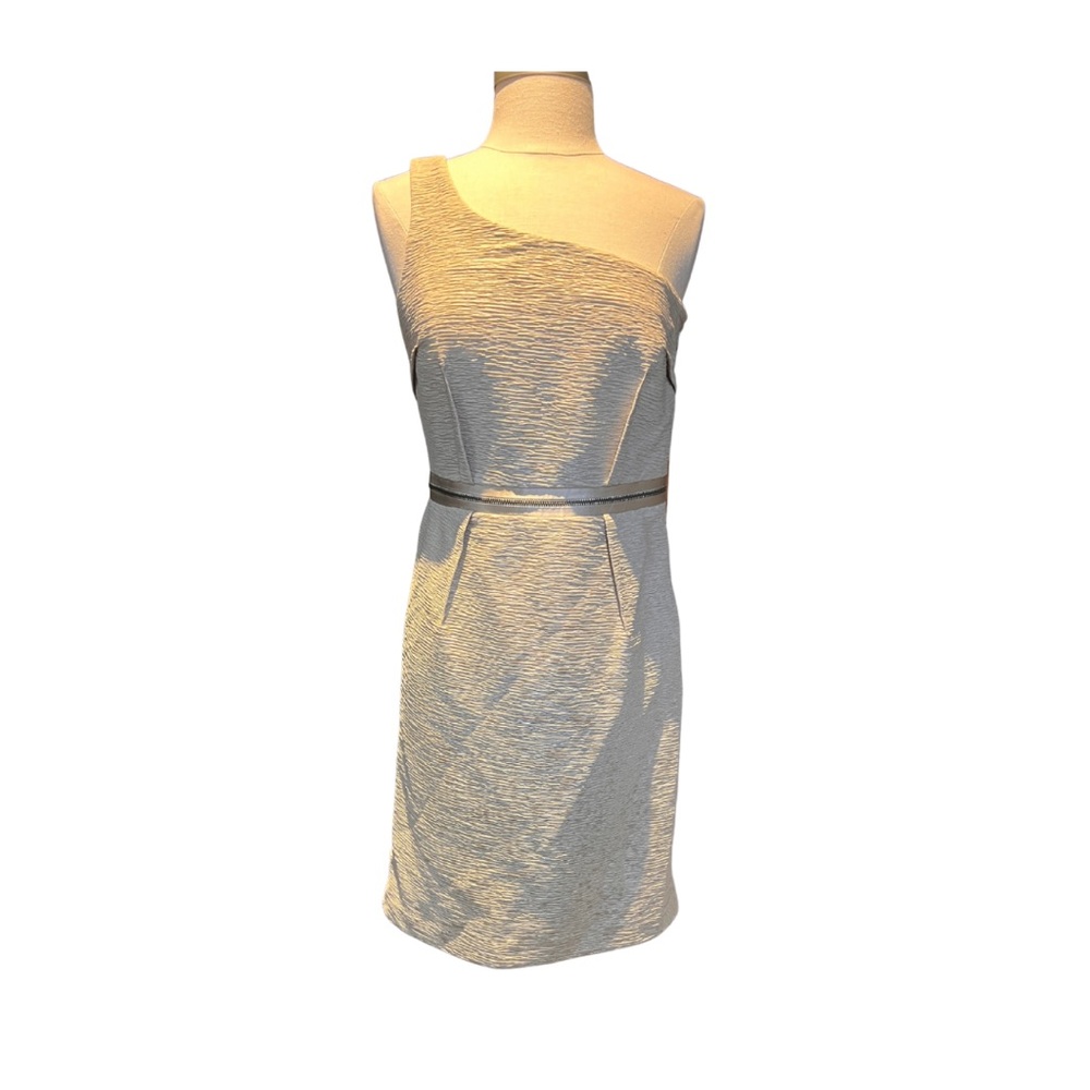 Marc New York One-Shoulder Cream Dress